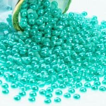 Acrylic Flat back Half Pearls - 3 4 5 6 8 & 10mm green TURQUOISE blue